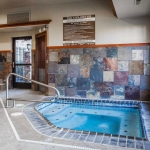 Indoor pool with hot tub